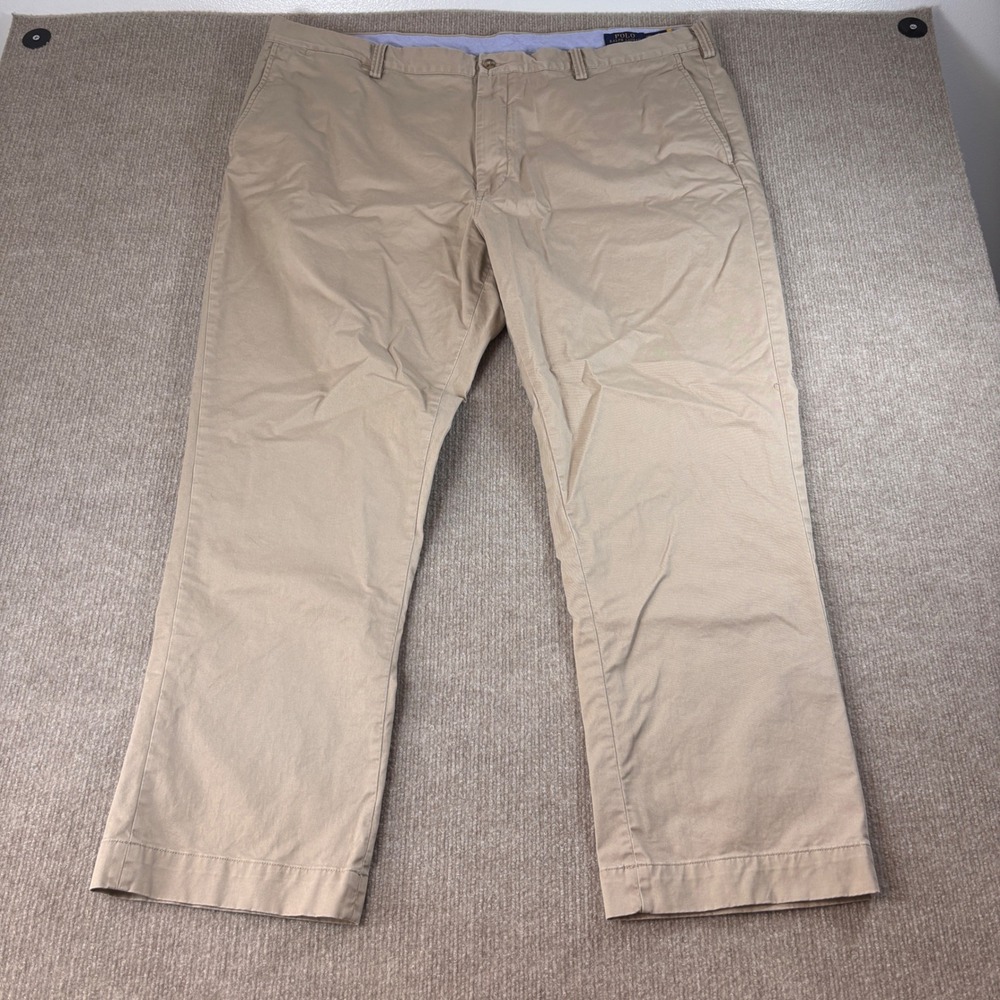 Polo Ralph Lauren The Bedford Stretch Classic Fit Khaki Pants Men's Size 44Bx30 - Picture 2 of 9